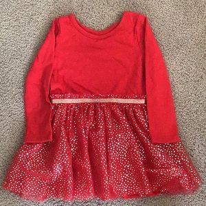 Cat & Jack 2T red holiday dress